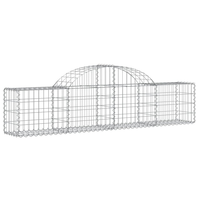 Coșuri gabion arcuite 6 buc, 200x30x40/60 cm, fier galvanizat - WALTI WALTI