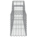 Coșuri gabion arcuite 6 buc, 200x30x40/60 cm, fier galvanizat - WALTI WALTI