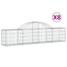 Coșuri gabion arcuite 8 buc, 200x30x40/60 cm, fier galvanizat - WALTI WALTI