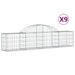 Coșuri gabion arcuite 9 buc, 200x30x40/60 cm, fier galvanizat - WALTI WALTI