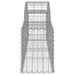 Coșuri gabion arcuite 10 buc, 200x30x40/60 cm, fier galvanizat - WALTI WALTI