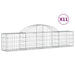 Coșuri gabion arcuite 11 buc, 200x30x40/60 cm, fier galvanizat - WALTI WALTI