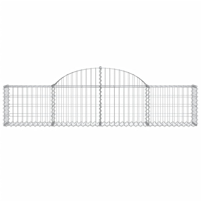 Coșuri gabion arcuite 11 buc, 200x30x40/60 cm, fier galvanizat - WALTI WALTI