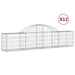 Coșuri gabion arcuite 12 buc, 200x30x40/60 cm, fier galvanizat - WALTI WALTI
