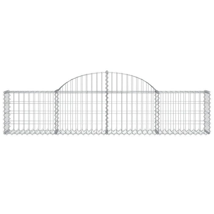 Coșuri gabion arcuite 12 buc, 200x30x40/60 cm, fier galvanizat - WALTI WALTI