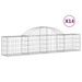 Coșuri gabion arcuite 14 buc, 200x30x40/60 cm, fier galvanizat - WALTI WALTI