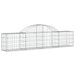 Coșuri gabion arcuite 15 buc, 200x30x40/60 cm, fier galvanizat - WALTI WALTI