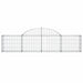 Coșuri gabion arcuite 15 buc, 200x30x40/60 cm, fier galvanizat - WALTI WALTI