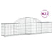 Coșuri gabion arcuite 25 buc, 200x30x40/60 cm, fier galvanizat - WALTI WALTI