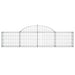 Coșuri gabion arcuite 25 buc, 200x30x40/60 cm, fier galvanizat - WALTI WALTI