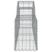 Coșuri gabion arcuite 25 buc, 200x30x40/60 cm, fier galvanizat - WALTI WALTI
