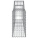Coșuri gabion arcuite 2 buc, 200x30x60/80 cm, fier galvanizat - WALTI WALTI