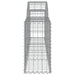 Coșuri gabion arcuite 5 buc, 200x30x60/80 cm, fier galvanizat - WALTI WALTI