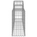Coșuri gabion arcuite 7 buc, 200x30x60/80 cm, fier galvanizat - WALTI WALTI