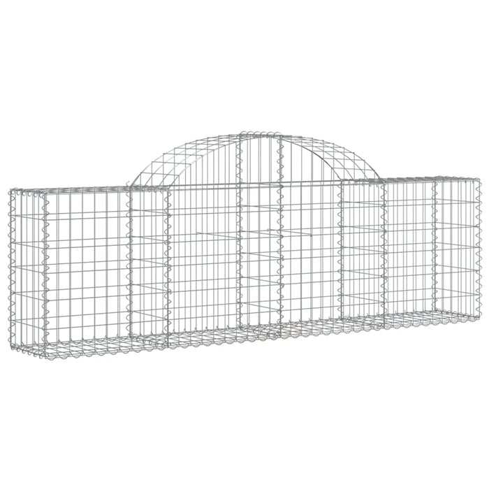 Coșuri gabion arcuite 10 buc, 200x30x60/80 cm, fier galvanizat - WALTI WALTI