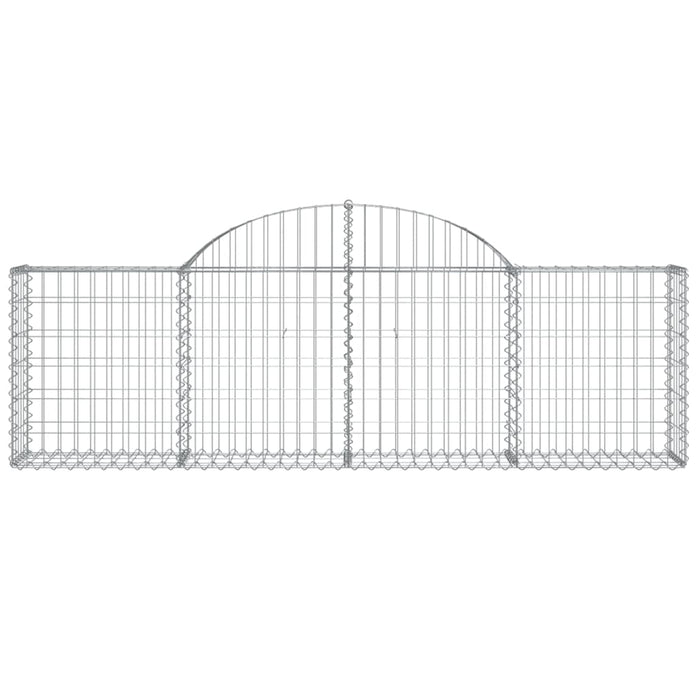 Coșuri gabion arcuite 10 buc, 200x30x60/80 cm, fier galvanizat - WALTI WALTI