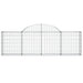 Coșuri gabion arcuite 10 buc, 200x30x60/80 cm, fier galvanizat - WALTI WALTI
