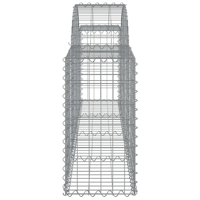 Coșuri gabion arcuite 10 buc, 200x30x60/80 cm, fier galvanizat - WALTI WALTI