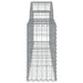 Coșuri gabion arcuite 10 buc, 200x30x60/80 cm, fier galvanizat - WALTI WALTI