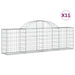 Coșuri gabion arcuite 11 buc, 200x30x60/80 cm, fier galvanizat - WALTI WALTI