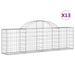 Coșuri gabion arcuite 13 buc, 200x30x60/80 cm, fier galvanizat - WALTI WALTI