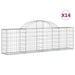 Coșuri gabion arcuite 14 buc, 200x30x60/80 cm, fier galvanizat - WALTI WALTI