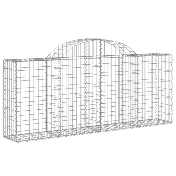 Coșuri gabion arcuite 3 buc, 200x30x80/100cm, fier galvanizat - WALTI WALTI
