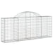 Coșuri gabion arcuite 3 buc, 200x30x80/100cm, fier galvanizat - WALTI WALTI