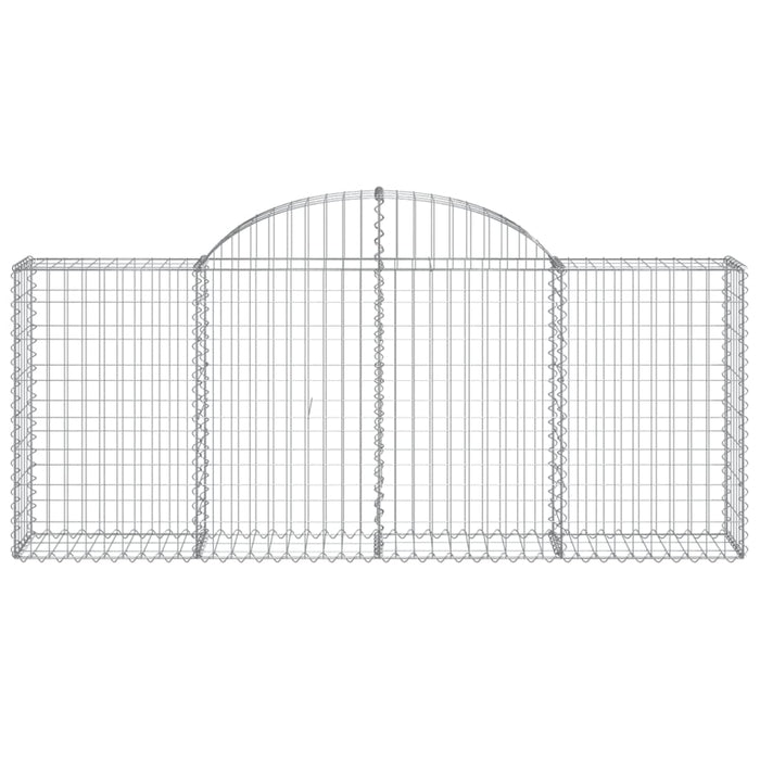 Coșuri gabion arcuite 3 buc, 200x30x80/100cm, fier galvanizat - WALTI WALTI