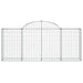 Coșuri gabion arcuite 3 buc, 200x30x80/100cm, fier galvanizat - WALTI WALTI