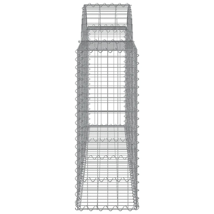 Coșuri gabion arcuite 3 buc, 200x30x80/100cm, fier galvanizat - WALTI WALTI
