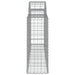 Coșuri gabion arcuite 3 buc, 200x30x80/100cm, fier galvanizat - WALTI WALTI
