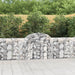 Coșuri gabion arcuite 3 buc, 200x30x80/100cm, fier galvanizat - WALTI WALTI
