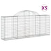 Coșuri gabion arcuite 5 buc, 200x30x80/100cm, fier galvanizat - WALTI WALTI