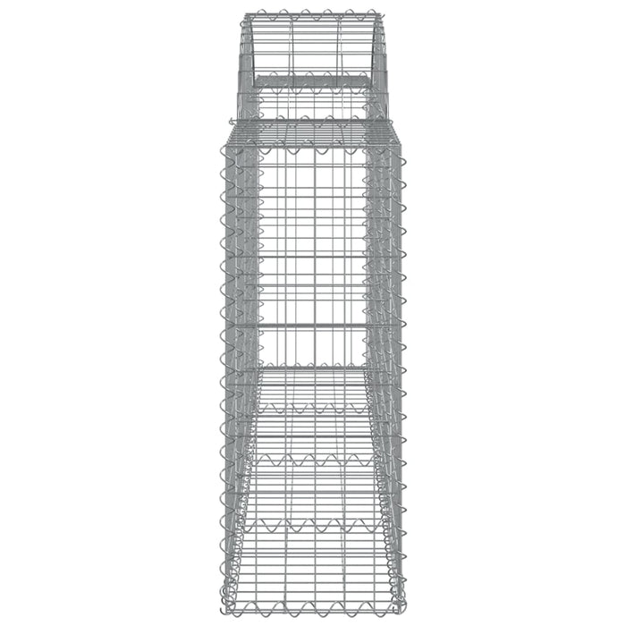 Coșuri gabion arcuite 6 buc, 200x30x80/100cm, fier galvanizat - WALTI WALTI