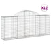 Coșuri gabion arcuite 12 buc, 200x30x80/100cm, fier galvanizat - WALTI WALTI