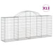 Coșuri gabion arcuite 13 buc, 200x30x80/100cm, fier galvanizat - WALTI WALTI