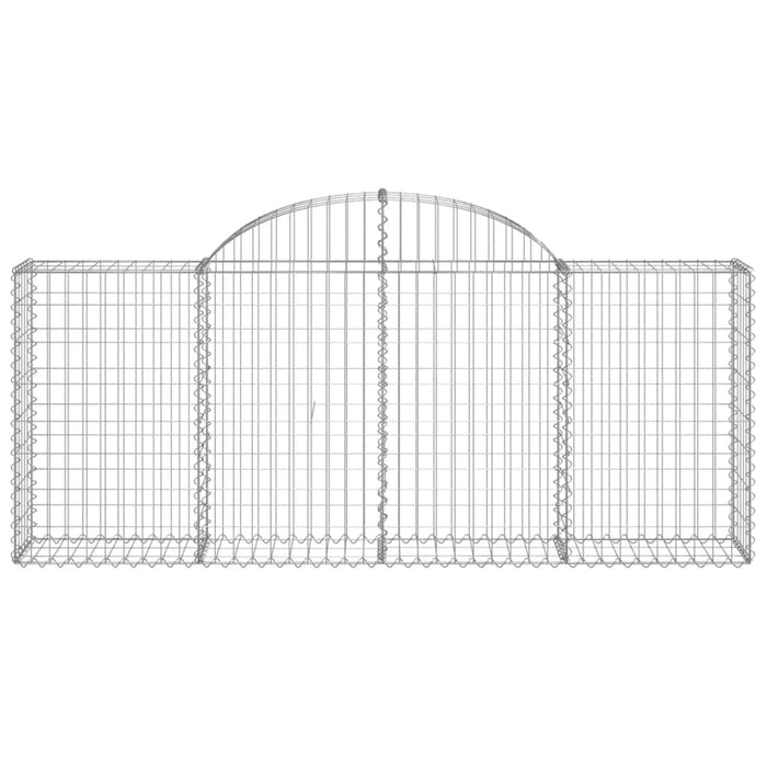 Coșuri gabion arcuite 13 buc, 200x30x80/100cm, fier galvanizat - WALTI WALTI