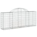 Coșuri gabion arcuite 15 buc, 200x30x80/100cm, fier galvanizat - WALTI WALTI