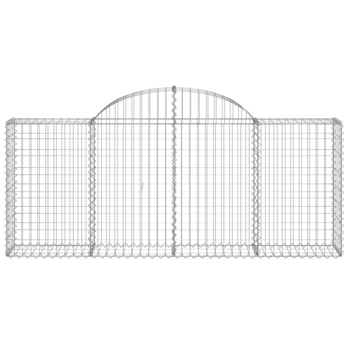 Coșuri gabion arcuite 15 buc, 200x30x80/100cm, fier galvanizat - WALTI WALTI