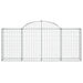 Coșuri gabion arcuite 15 buc, 200x30x80/100cm, fier galvanizat - WALTI WALTI