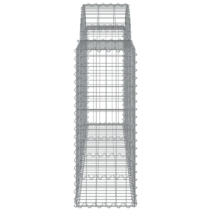 Coșuri gabion arcuite 15 buc, 200x30x80/100cm, fier galvanizat - WALTI WALTI