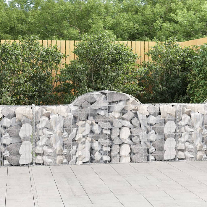 Coșuri gabion arcuite 15 buc, 200x30x80/100cm, fier galvanizat - WALTI WALTI
