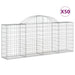 Coșuri gabion arcuite 50 buc, 200x30x80/100 cm, fier galvanizat - WALTI WALTI