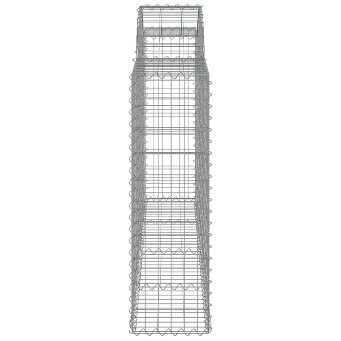 Coșuri gabion arcuite 4 buc, 200x30x100/120 cm fier galvanizat - WALTI WALTI