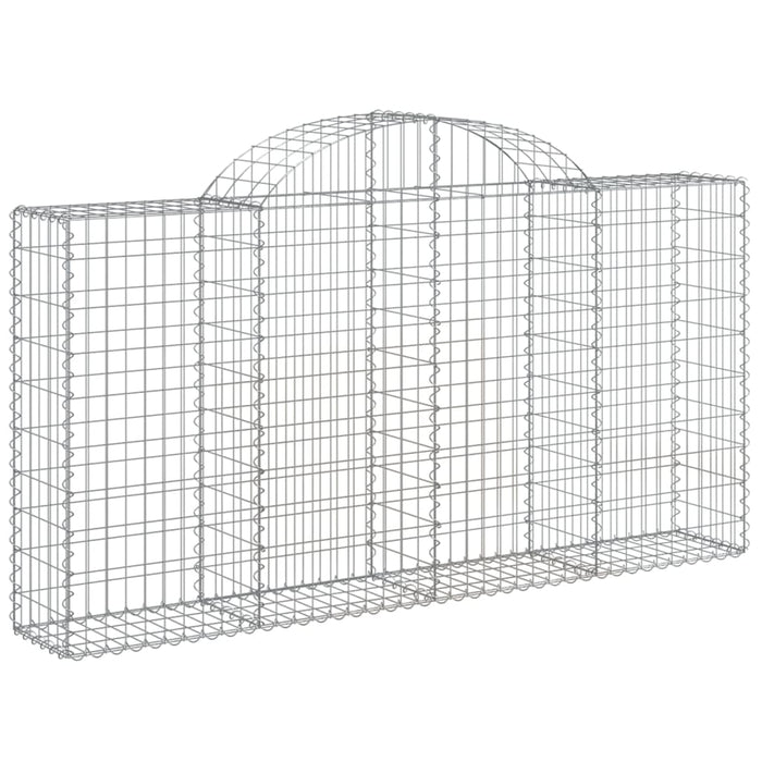 Coșuri gabion arcuite 5 buc, 200x30x100/120 cm fier galvanizat - WALTI WALTI