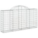 Coșuri gabion arcuite 5 buc, 200x30x100/120 cm fier galvanizat - WALTI WALTI
