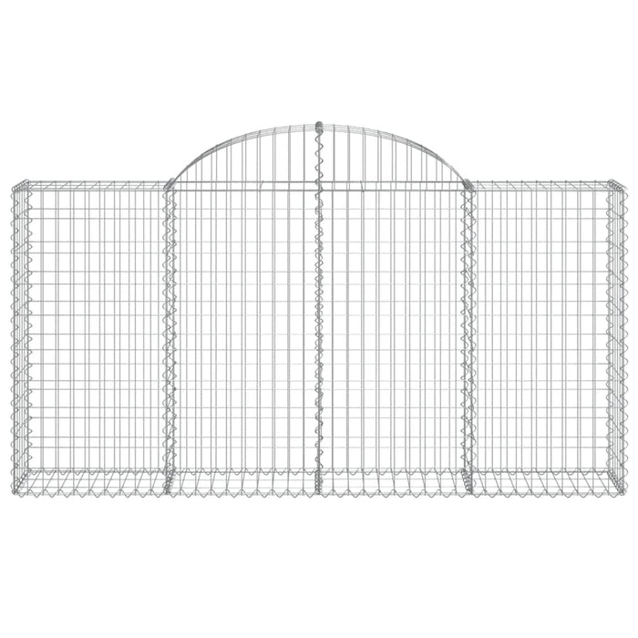 Coșuri gabion arcuite 5 buc, 200x30x100/120 cm fier galvanizat - WALTI WALTI