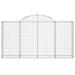 Coșuri gabion arcuite 5 buc, 200x30x100/120 cm fier galvanizat - WALTI WALTI