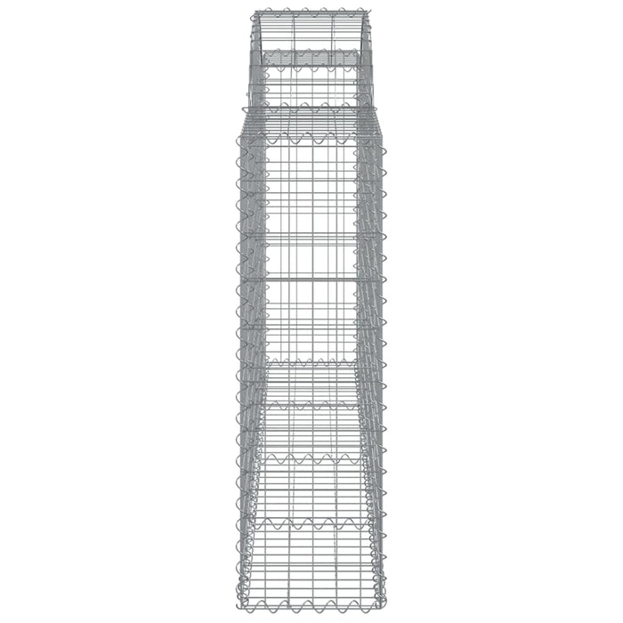 Coșuri gabion arcuite 5 buc, 200x30x100/120 cm fier galvanizat - WALTI WALTI